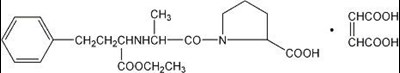 Image Of Enalapril Maleate Chemical Structure (Enalapril Maleate Chemical Structure)